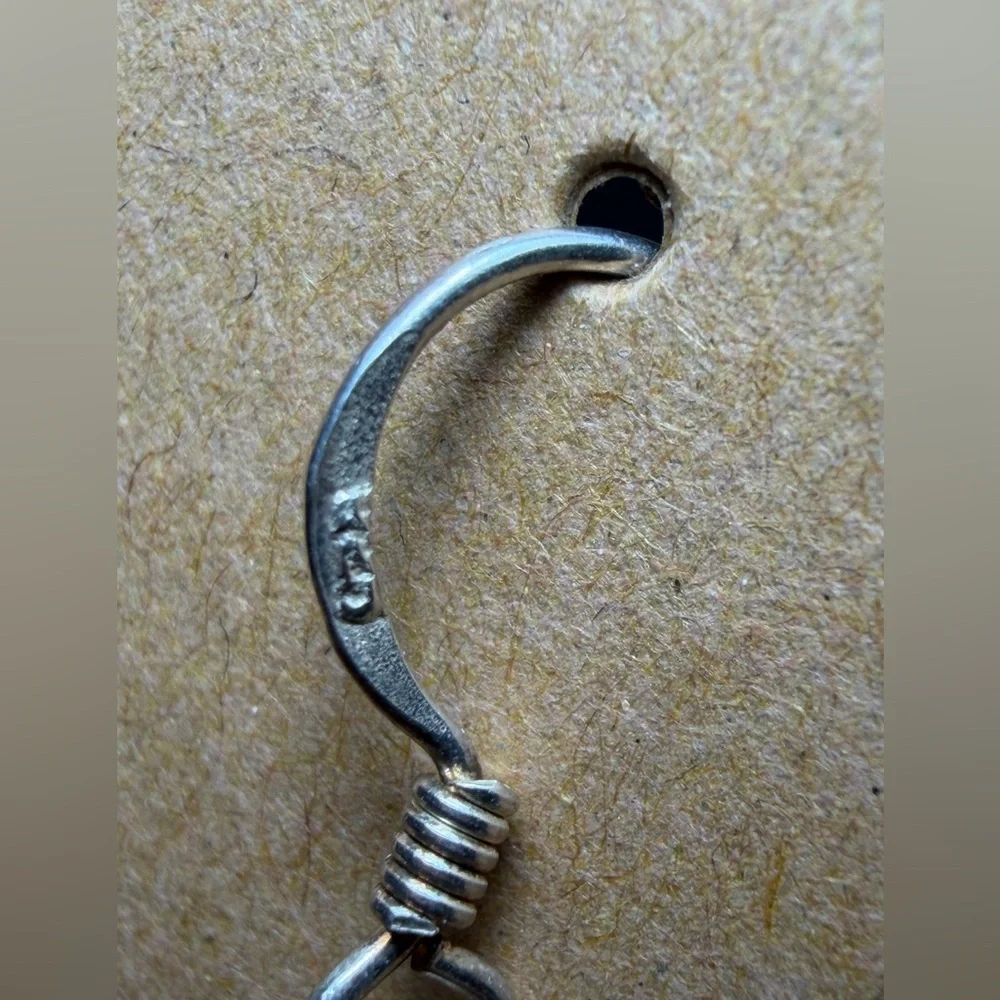 Bohemian 925 Sterling Silver Mother of Pearl Dangle - Picture 10 of 13